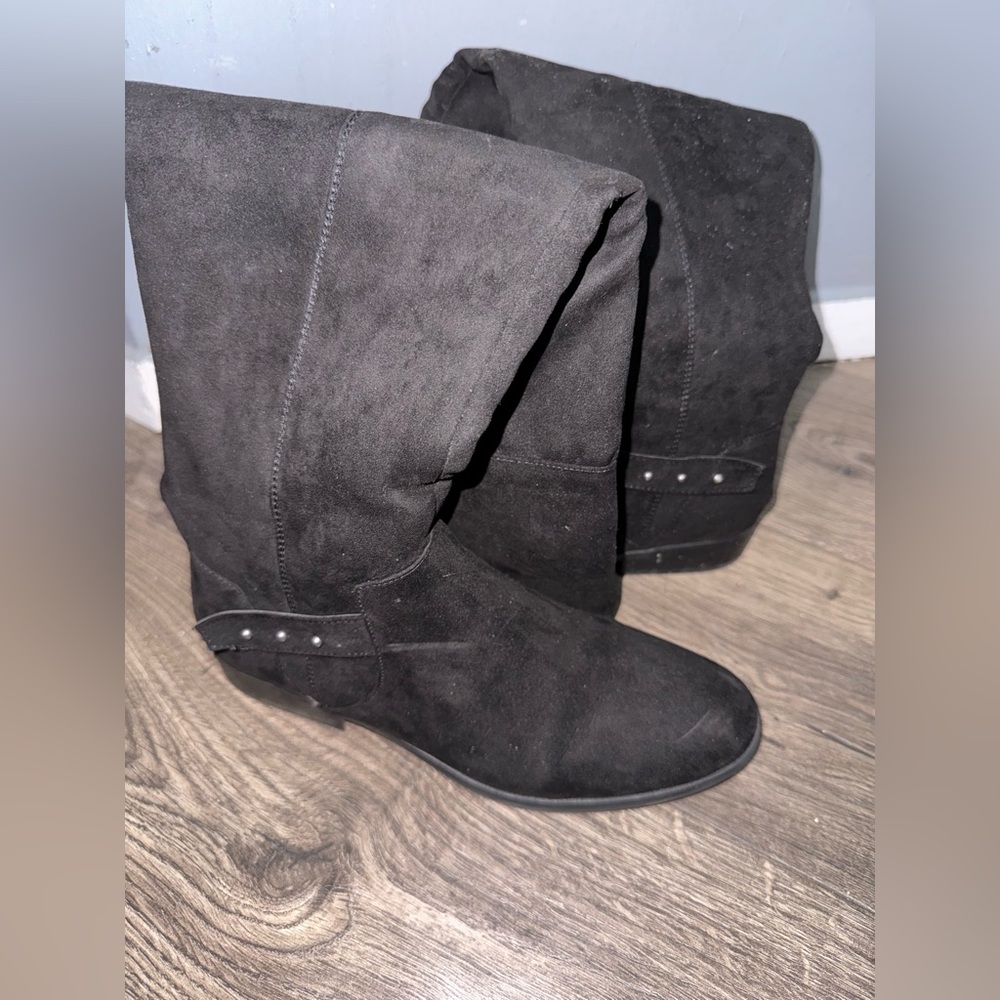 Women's Black Suede Boots